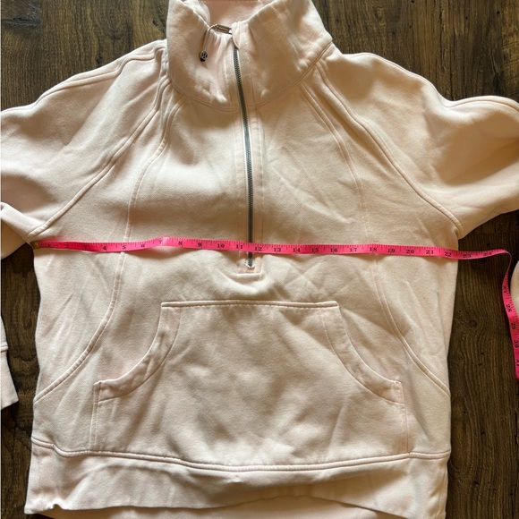 Light Pink Lululemon Quarter-Zip Sweatshirt - Picture 7 of 7